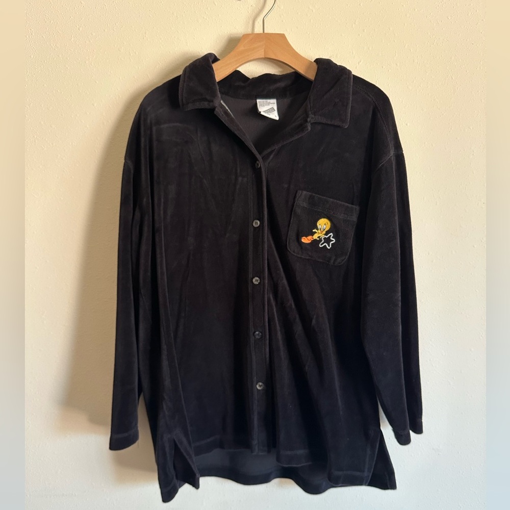 Tweety terry cloth cotton jacket/ looney toons